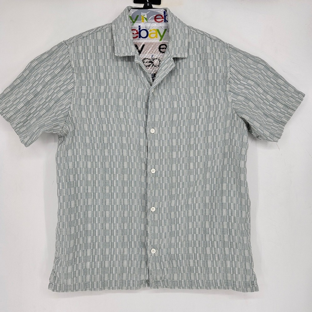 Common People Shirt‎ Mens XL Short Sleeve Button Up Casual Preppy FLAWS